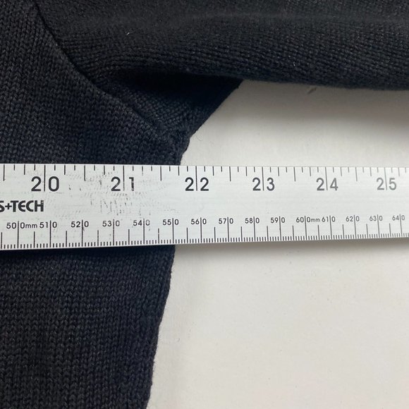 Vintage 90s Michael Simon Embroidered Cardigan Sweater Women's XL Poinsettia - Picture 9 of 10